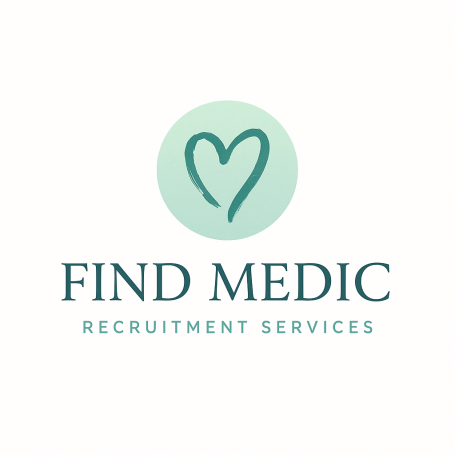 Find Medic Recruitment logo representing a trusted UK healthcare recruitment agency that connects compassion with care.